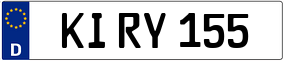 Trailer License Plate